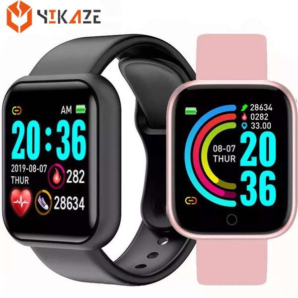 

d20 android ios, waterproof smart sports watch with heart rate and blood prsure control for menjk