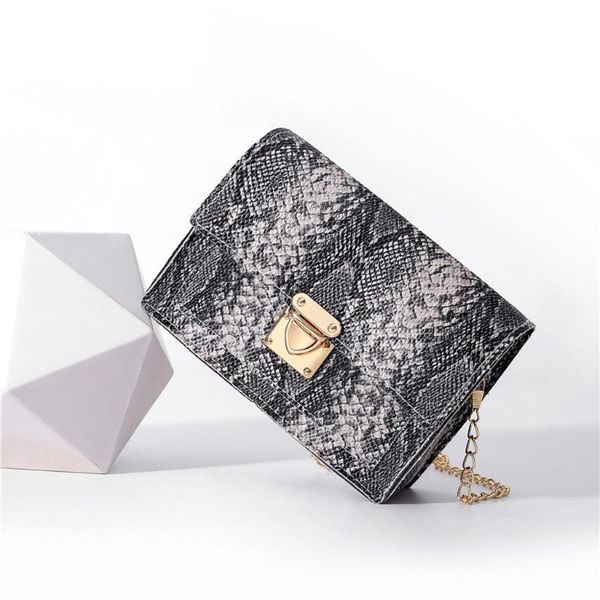 

women shoulder bags retro serpentine messenger bags multi-function hasp hnadbag casual phone bag chain bolsas feminina