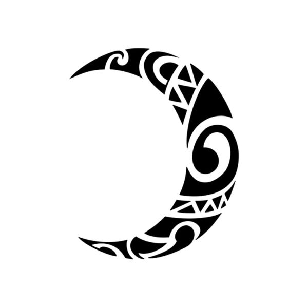 

9.6cm*12cm tribal moon fashion vinyl car-styling stickers decals black/silverr s3-5166