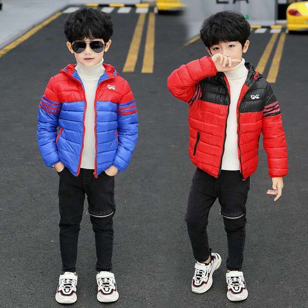 

children's clothing 2019 cotton padded clothes baby lightweight children's down and down cotton padded jacket coat for boys, Blue;gray