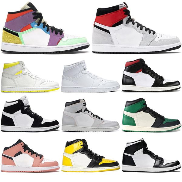 

new jumpman 1 1s mens basketball shoes obsidian unc tokyo bio hack mid digital pink dark mocha chicago sport trainers sneaker size 12