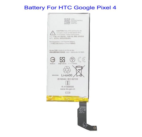 1x 2800mAH / 10.78 WH G020I-B PIXEL4 HTC Google Pixel 4 Piller için Telefon Değiştirme Pili