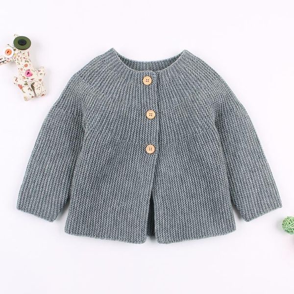 

pullover baby girls sweater spring toddler cardigan coat jacket cotton knitting girl infant, Blue
