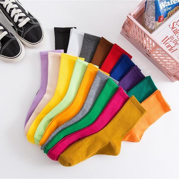 

salina ladies socks winter spring new year short tube ordinary fashion 18 pure color collocation sports leisure com bbyysx, Black