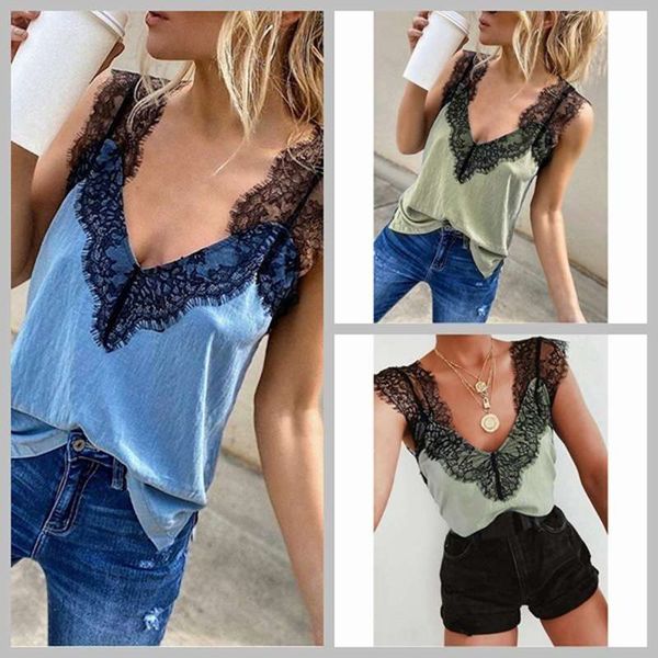 

fashion v-neck short sleeve lace t-shirt street simple versatile ba0768, Black;gray
