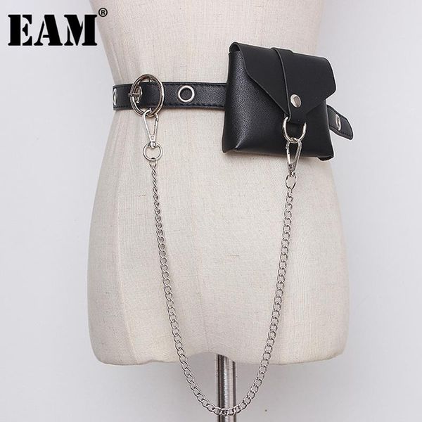 

eam] pu leather black black выдалбливают длинные пояса личность женщины нового способа tide все матча весна осень 2020 1da544, Black;brown