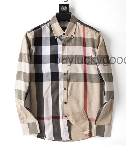 

british style men's 2022 spring plaid shirt long sleeve male business casual slim fit night club tuxedo dress blouses shirts@50, White;black