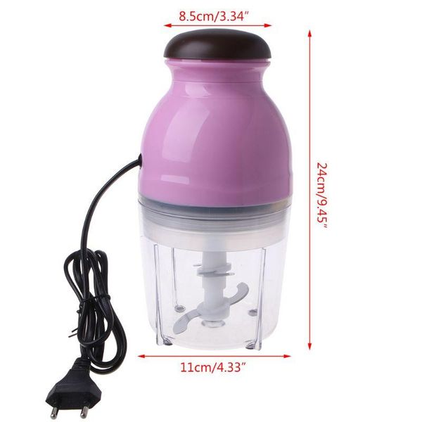 

mini electric meat grinder processor vegetable fruit blender chopper 600ml