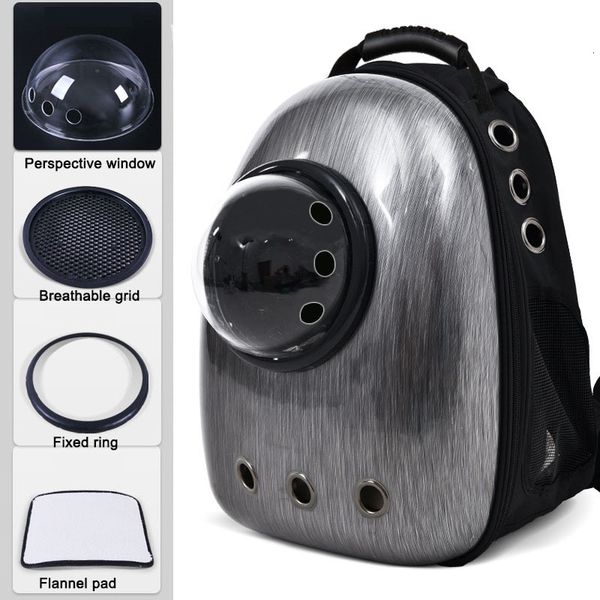 

travel small backpack puppies carrier dog double cat shoulder pet handle breathable space capsule bag