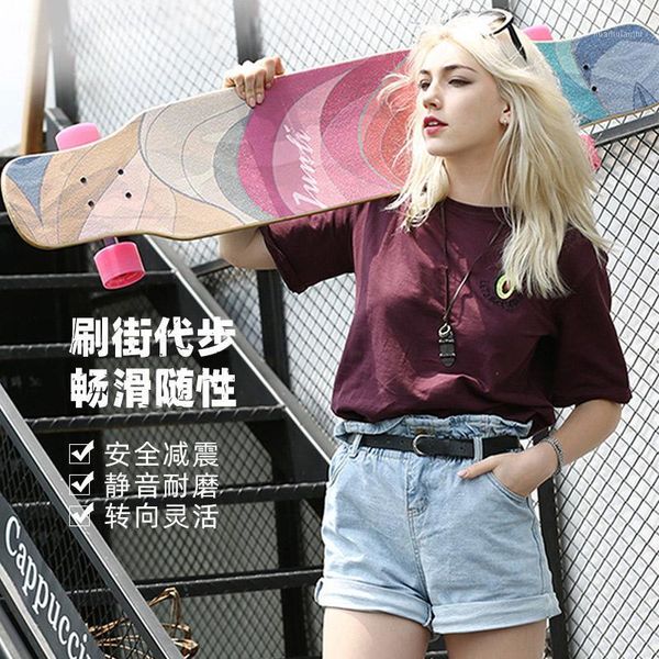 

longboard four-wheeled skateboard dance board highway travel brush street scooter professional men and women dance board1