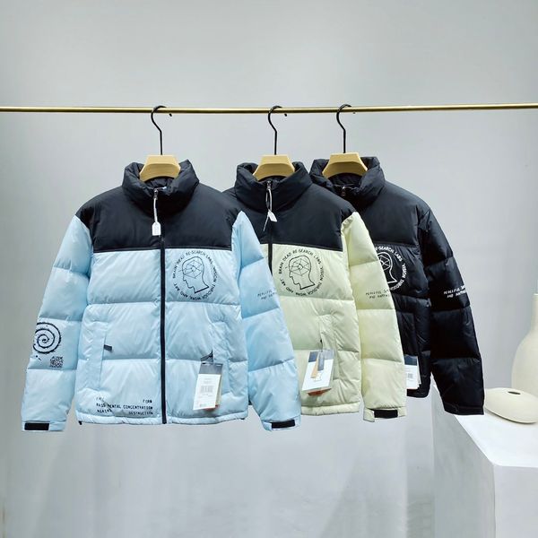 

mens down winter jacket parka men women classic casual down coats mens stylist outdoor warm jacket coat outwear, Blue;black