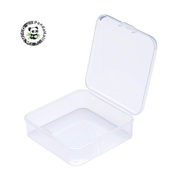 

10 шт. 7,4x7.3x2.5cm 6.4x6.3x2cm 5.4x5.3x2 см квадратный pp пластиковый хорошее качество небольшое устройство для хранения case дисплей case