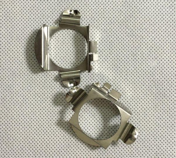 

car headlights 2pcs h7 led metal clip retainer adapter headlight bulb holder1