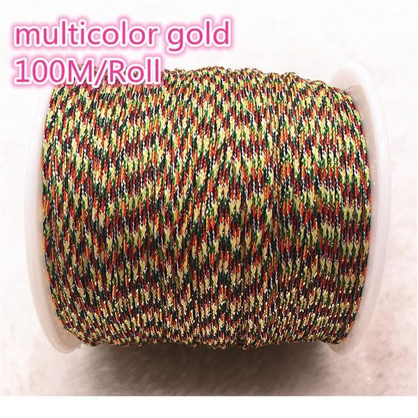 

new 100m/roll 0.8mm nylon cord thread chinese knot macrame cord bracelet braided string diy beadin qyljgc