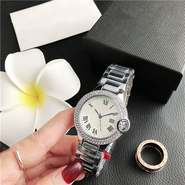 

37.8mm fashion men's sports watch ladies steel band quartz watch masonry scale dial men's watch, Slivery;black