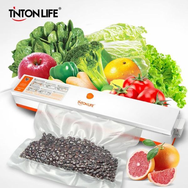 

tinton life new vacuum food sealer with 5 rolls vacuum sealer bag(12x500cm,15x500cm,20x500cm,25x500cm,28x500cm) fast shipping