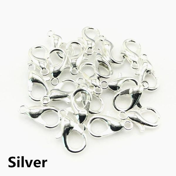

10/12/14/16/18mm metal lobster clasps hooks gold/rhodium lobster clasps hooks for jewelry finding diy necklace making wmtzbi xhhair