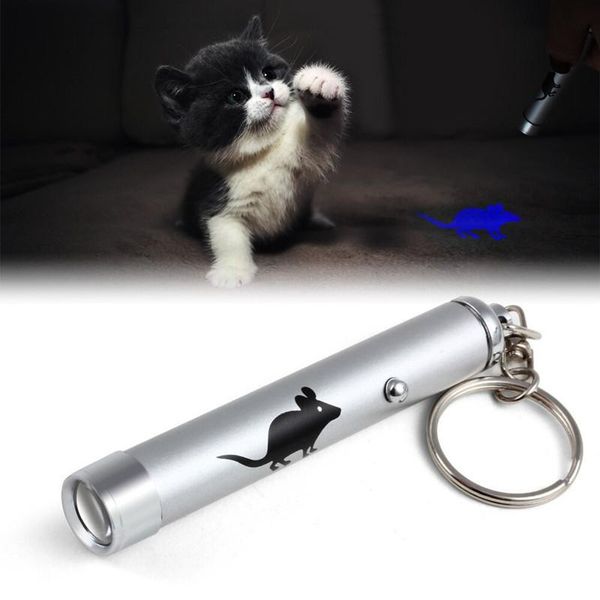 

cat toys funny pet led laser toy pointer light pen interactive with bright animation mouse shadow small animal