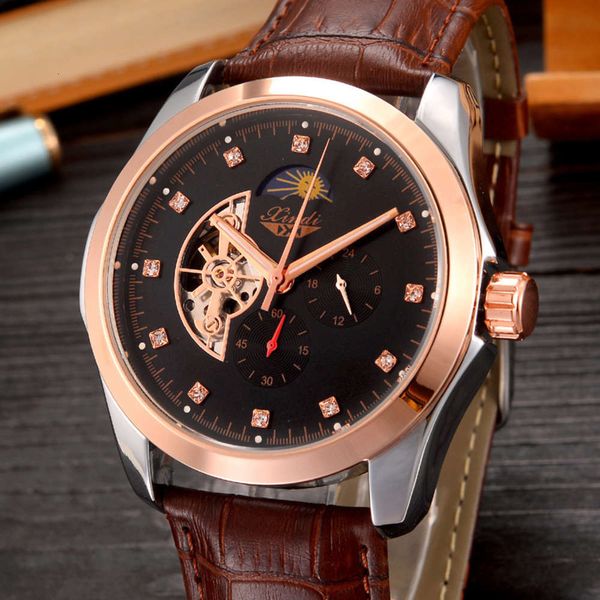 

new xindi men's wristwatch multi function lunar phase automatic mechanical large dial belt luminous watch children's lovers