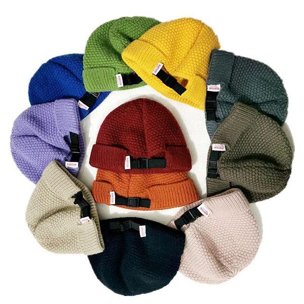 

women daily short beanie hat sailor style autumn winter melon cap ribbed knitted hats for women with elastic band hats, Blue;gray