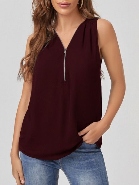 

half placket solid r5wu#, White