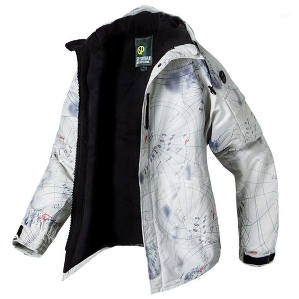 

edition "southplay" winter season waterproof 10,000mm ski- snowboard galaxy white jacket1