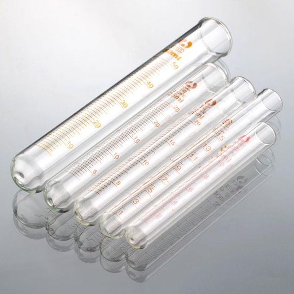 

5ml-100ml graduated round bottom glass test tubes for laboratory experiment