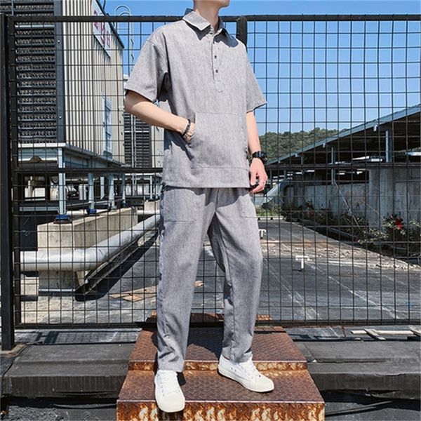 

2021 new man-training joint 2 cotton linen assembly parts l8r6, Gray
