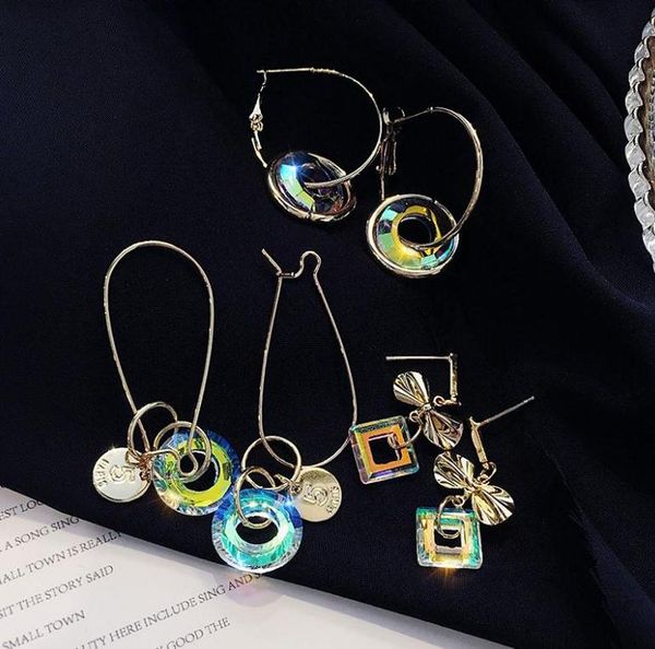 

yanqi 8/10/14mm cosmic ring crystal beads crystal ab austria faceted glass beads for jewelry making earrings nail rhinestone wmtgwk