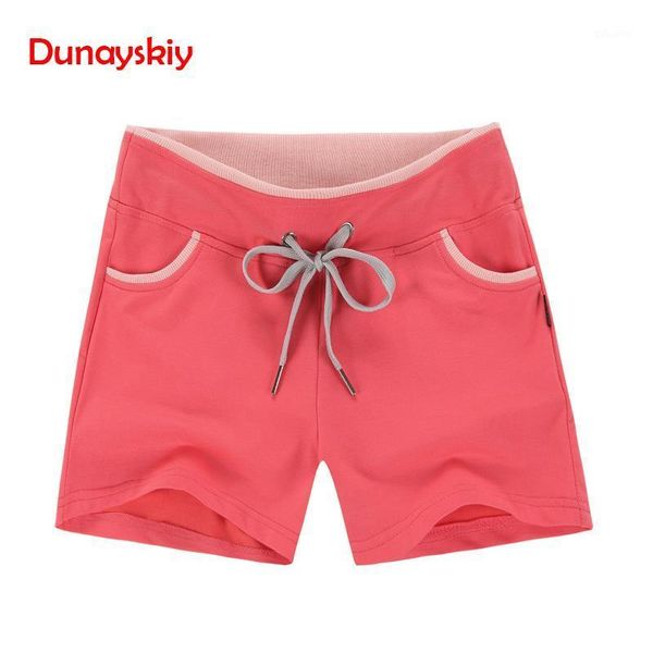 

women shorts summer casual fashion cotton drawstring short pants feminino loose female fitness shorts plus size new1, White;black