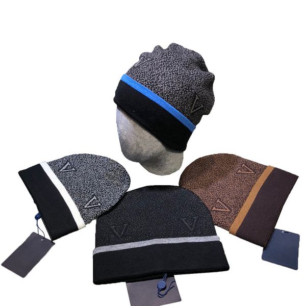 

classic designer autumn winter style beanie hats men and women fashion universal knitted cap autumn wool outdoor warm skull caps, Blue;gray