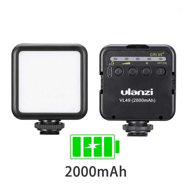 

ulanzi vl49 6w mini led video light 2000mah built-in battery 5500k pgraphic lighting vijim vl81 3200k 5600k vlog fill light1