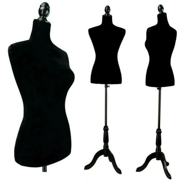 

female mannequin clothes torso clothing dress form display with tripod stand