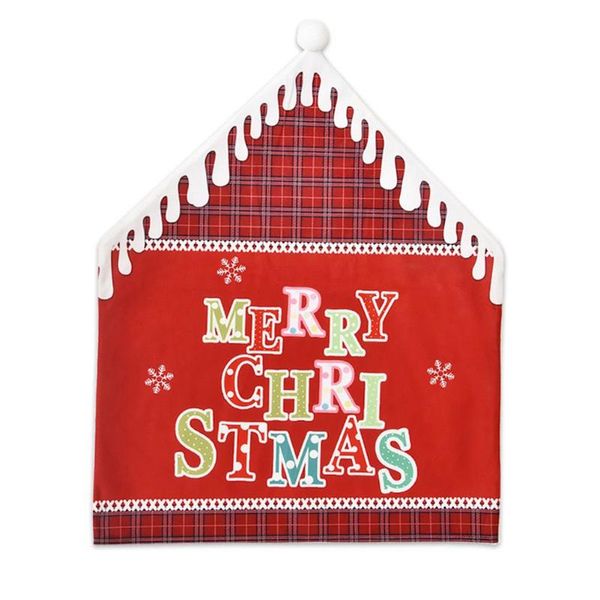 

chair covers 2021 cute merry xmas letter print dining caps slipcovers christmas cover for home party dÃ©cor