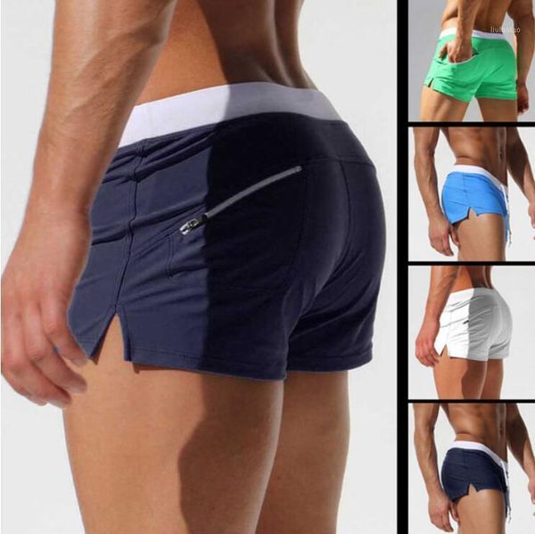 

brand shorts men zipper pocket casual mens shorts fast dry boardshorts joggers men's trunks summer mens short homme masculino1, White;black