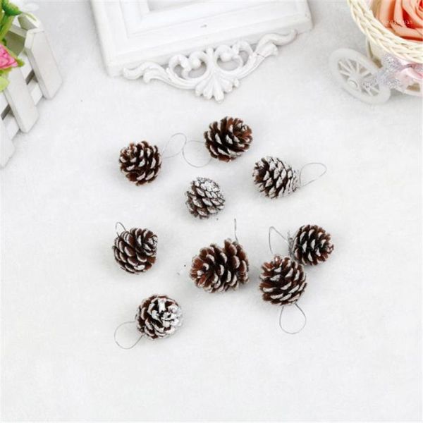 

christmas decorations zero 2021 9pcs pine cones bauble xmas tree party hanging decoration ornament b7771