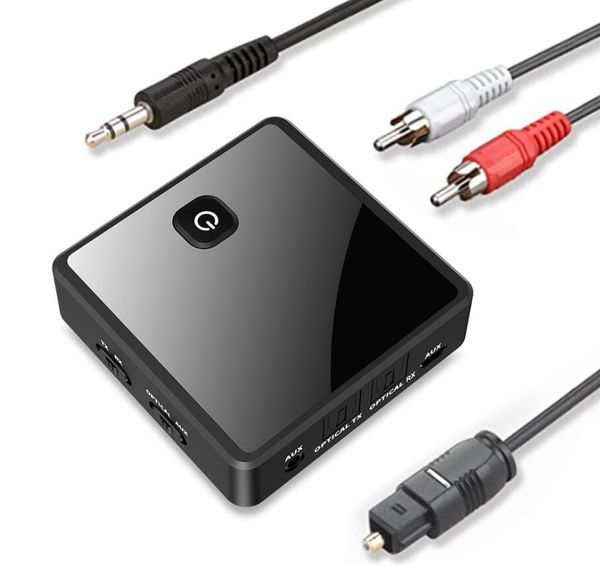 ZF-380 Bluetooth 5.0 Verici Alıcı Adaptörü 3.5mm SPDIF Dijital Optik Kablosuz O Adaptörü TV Ev Stereo için