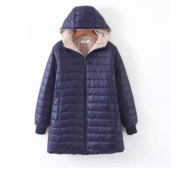 

autumn winter women jacket coat new warm vintage cotton padded fur female coat casual hooded long thin women parkas 2020 dr23461, Black