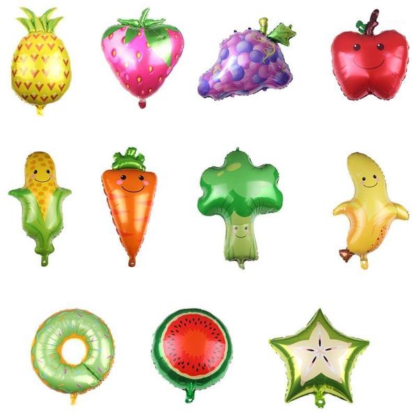 

fruit theme balloon birthday fruit party scene decoration summer outdoor festival tropical aluminum film balloon1