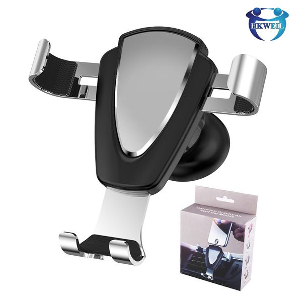 

металлический гравитационный сотовый телефон держатель автомобиля воздушный вент автомобильный телефон держатель для iphone smaung huawei 4