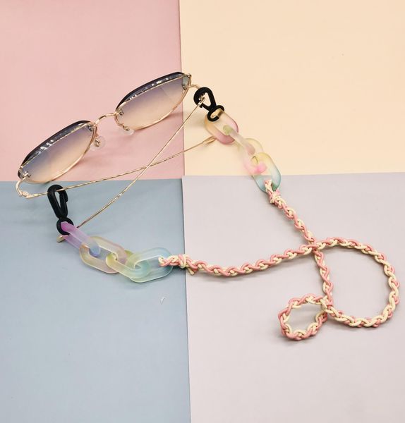 

2020 chic ethnic acrylic handmade mask chain holder chic mask strap necklace sunglasses chain jewelry h bbyyfl