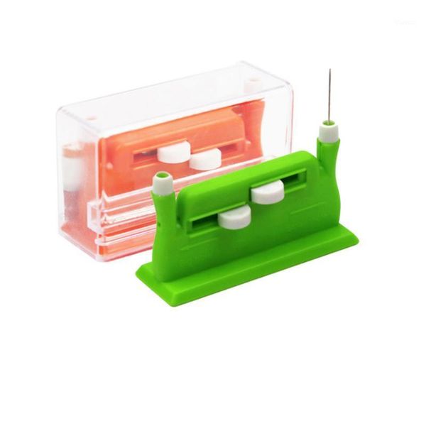 

1 piece multi-function needle threader, orange and green double-head automatic needle threader stitch diy sewing tool accessorie1, Black