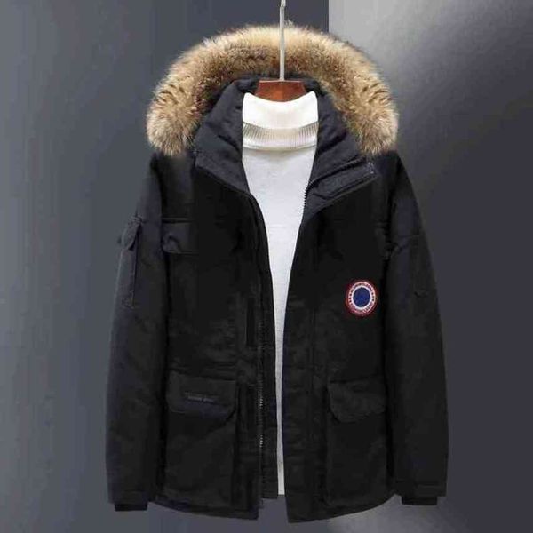 

designer luxury winter canadian map table goode coat mens womens down jacket outdoor work ins tide thickened warm clothes gooses, Black