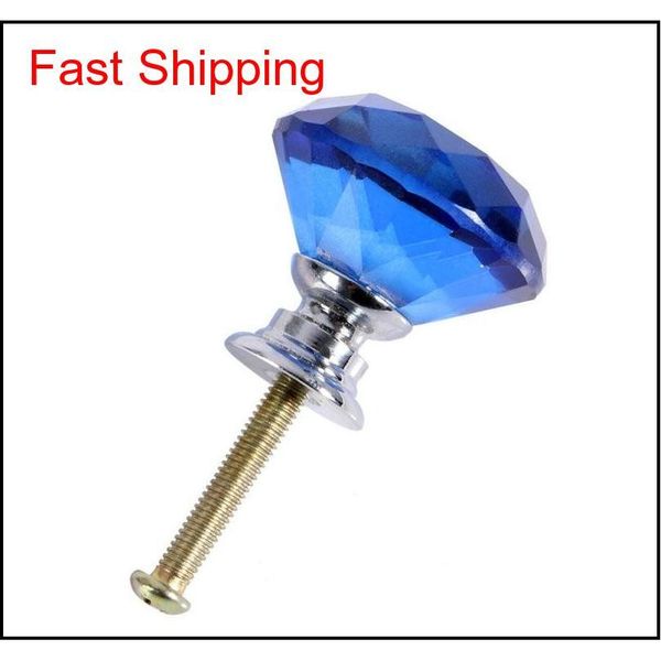 

30mm diamond shape crystal glass alloy door drawer cabinet wardrobe pull handle knobs dr qylxhr homes2011