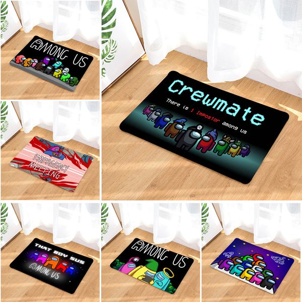 

the new game surrounding among us floor mat household carpet sofa coffee table mat balcony absorbent non-slip mat