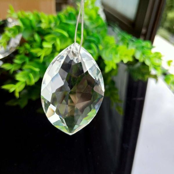 

50mm horse eye crystal pendant glass clear chandelier crystals prisms diy lighting accessories hanging ornament home decoration h jllfeg