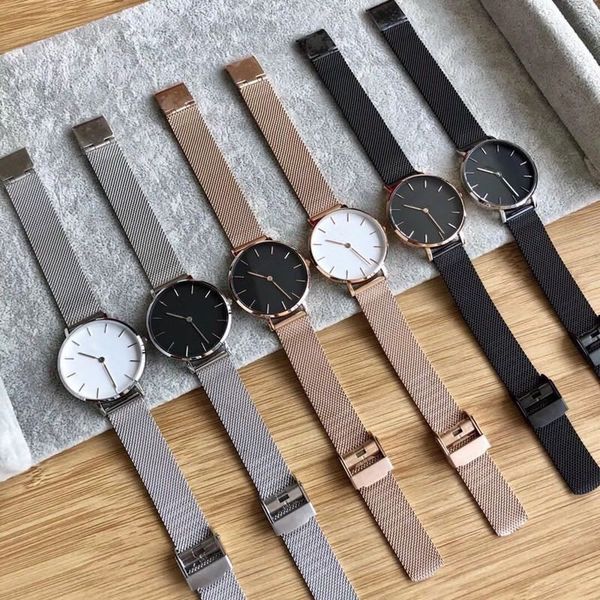 

high lady quality womens steel rose watches fashion wrist dress gold casual watch gift stainless watch 36mm 32mm aophn, Slivery;brown