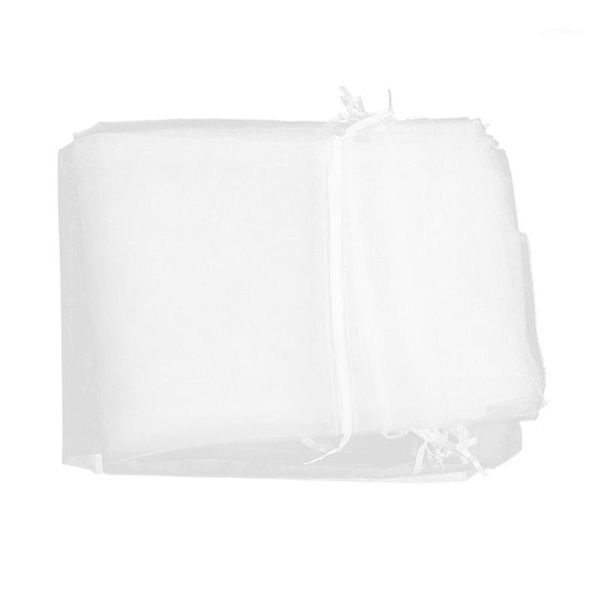 

gift wrap 10 pcs wine bags organza bottle - white1