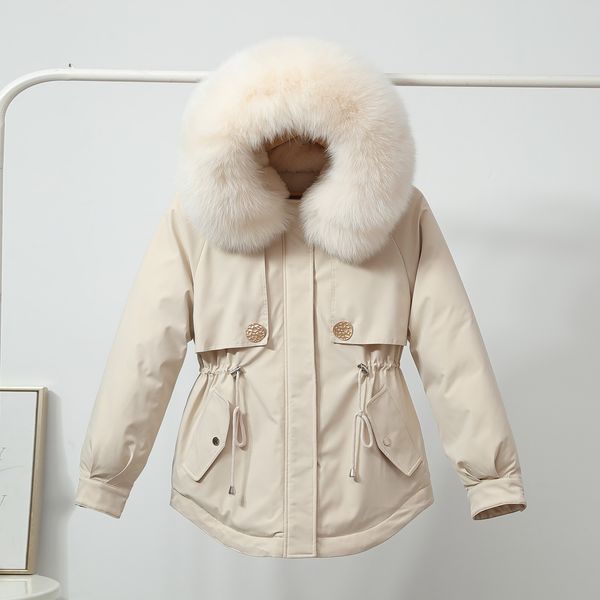 

new jacket of the women 2020 winter parka female fur coat snow thick ladies coats outerwear, Black