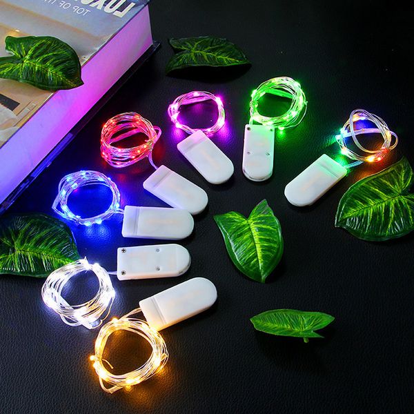 

lights string 1m 2m 3m copper silver wire lights battery fairy light for christmas halloween home party wedding party decoration wholesale